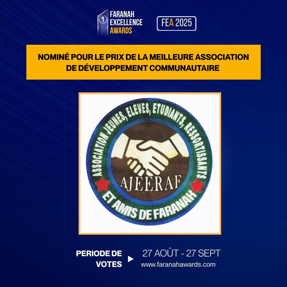 ASSOCIATION DES JEUNES ETUDIANTS, ELEVES, RESSORTISSANTS ET AMIS DE FARANAH/ANTENNE DE N'ZEREKORE