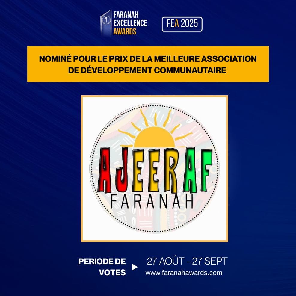 ASSOCIATION DES JEUNES ETUDIANTS, ELEVES, RESSORTISSANTS ET AMIS DE FARANAH/ANTENNE DE FARANAH
